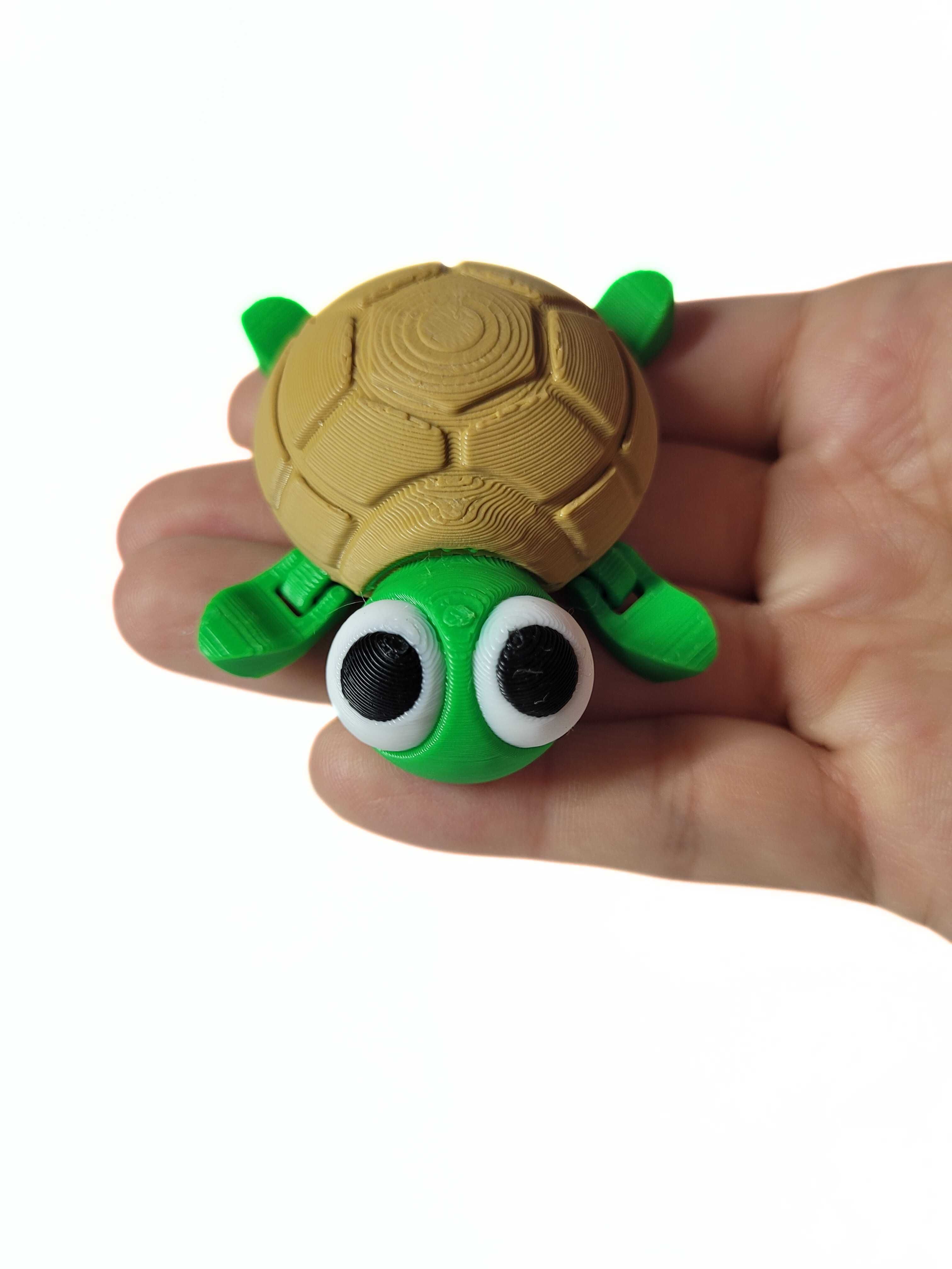 Uroczy brelok żółwik – 3D wydruk, idealny na prezent!