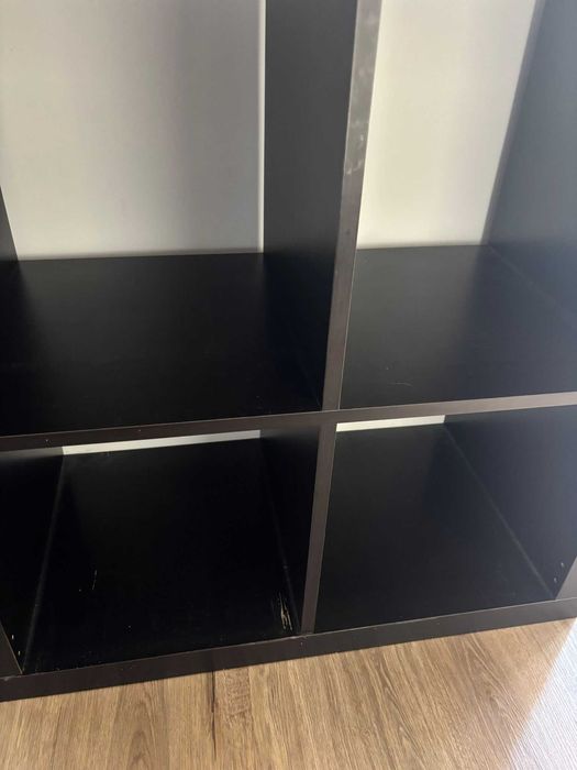 Kallax preto 4 quadrados