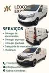 Serviços de transporte , mudanças, entregas e aluguer com Motorista