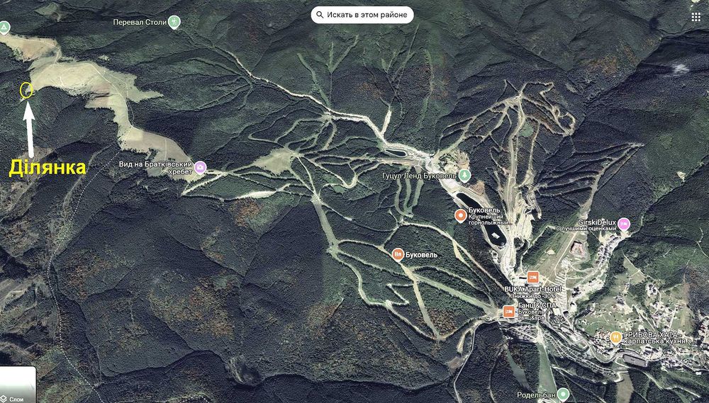 Продам ділянку в Закарпатській область біля Буковелю