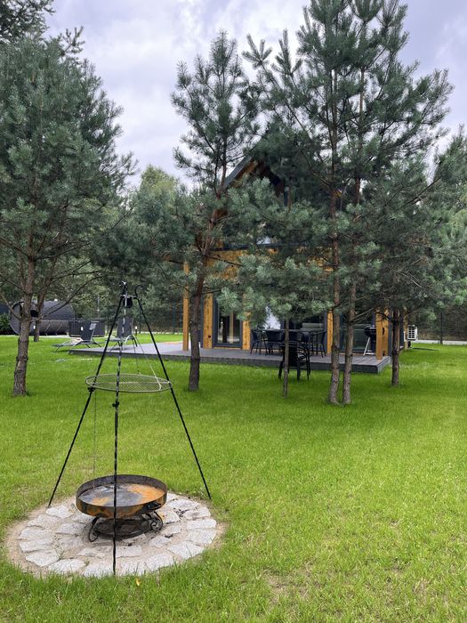 Domek do wynajęcia zalew Ostrowy balia sauna cisza Dom na krańcu lasu