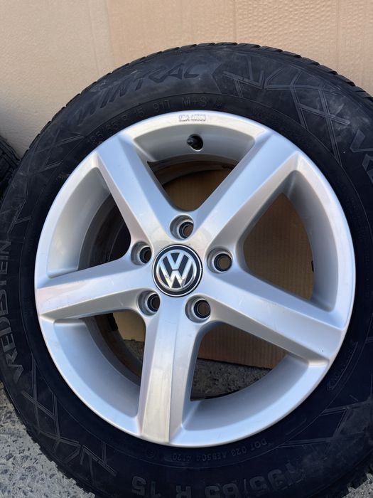 Диски R15 5/112 Volkswagen Golf Passat Touran Jetta+Шини Зима Michelin