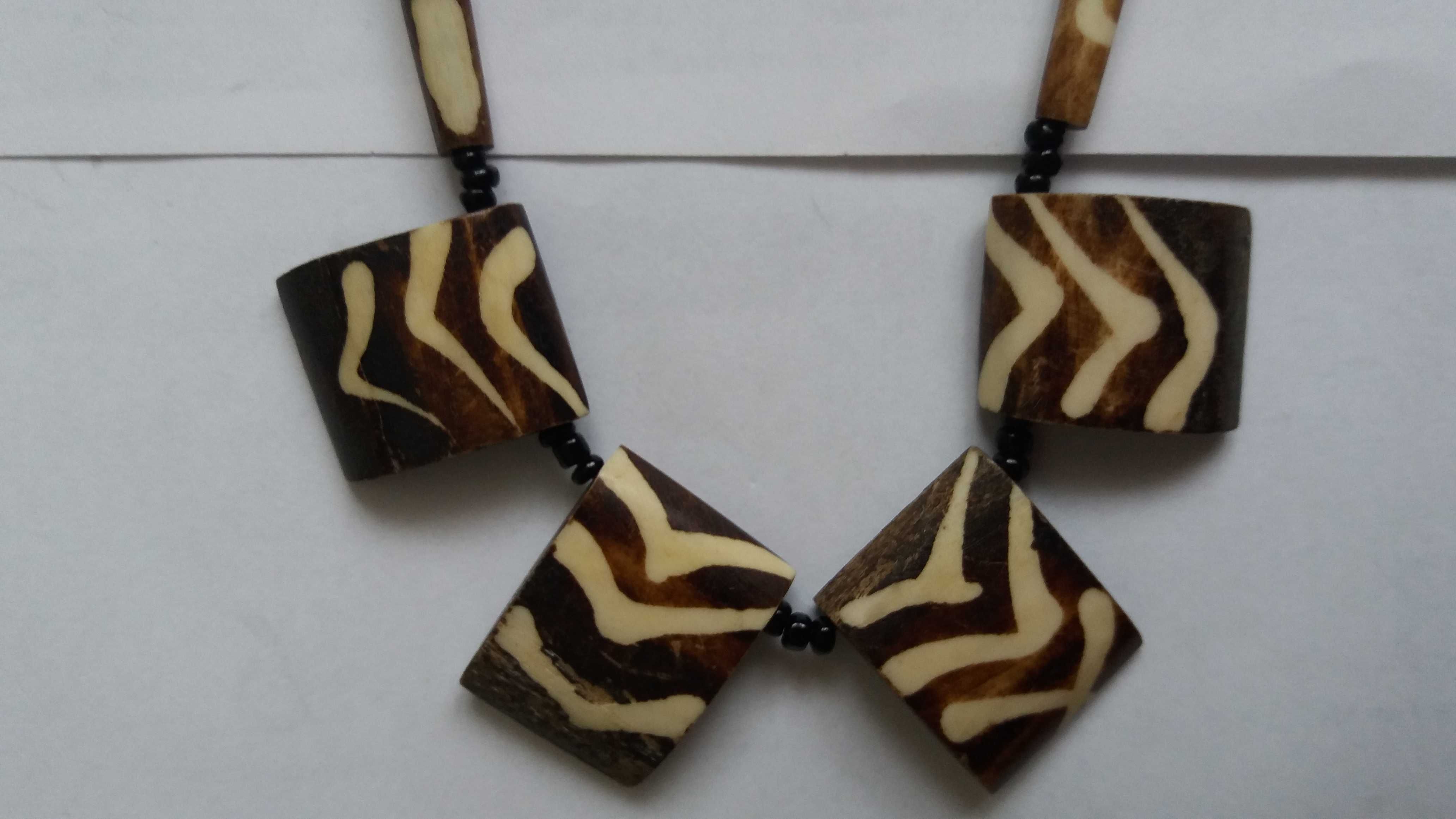 m L107, Vintage naszyjnik etno styl afryka amulet starocie wyprzedaż