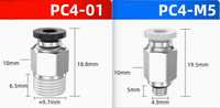 Пневматичний фітинг PTFE тефлонової трубки PC4-M5 PC4-01 3d принтера