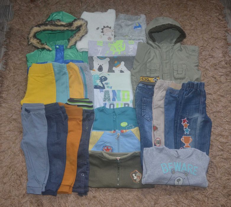 Zestaw 24szt ubranek na jesień/zima rozm.80