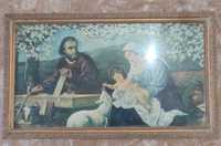 Stary obraz"święta rodzina"