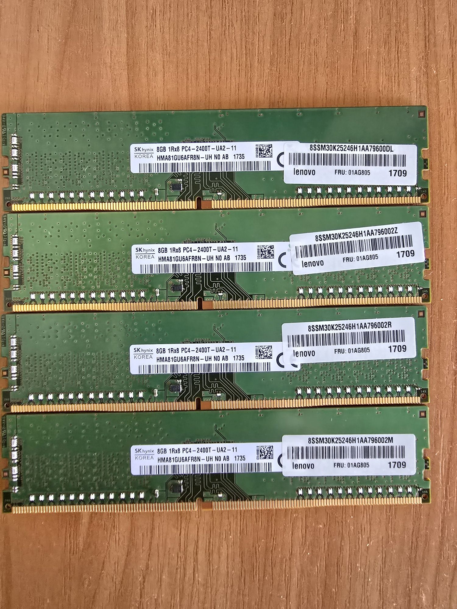 DDR 4 32Gb 4×8 частота 2.4Гг