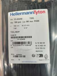 Opaska zaciskowa/kablowa 190x3,5 mm, kolor czarny HellermannTyton