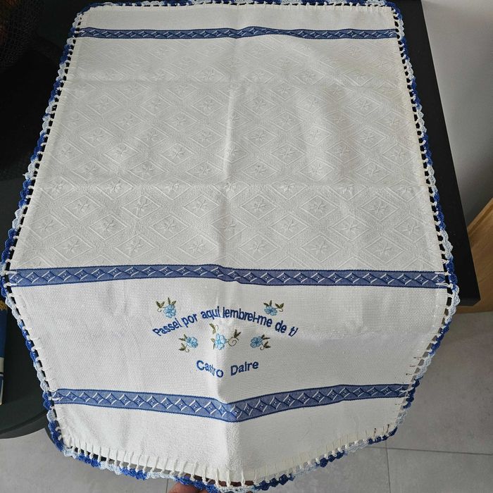 Pano de Loiça c/ Bordado e Croché