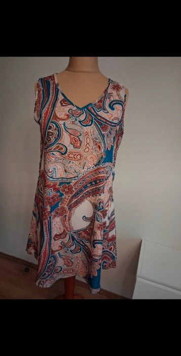 Sukienka letnia wygodna nowa luźna miękka r 44