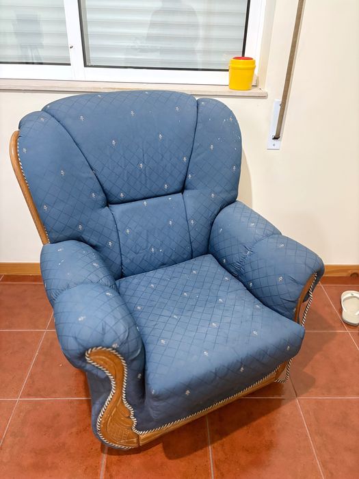 Poltrona Vintage Azul