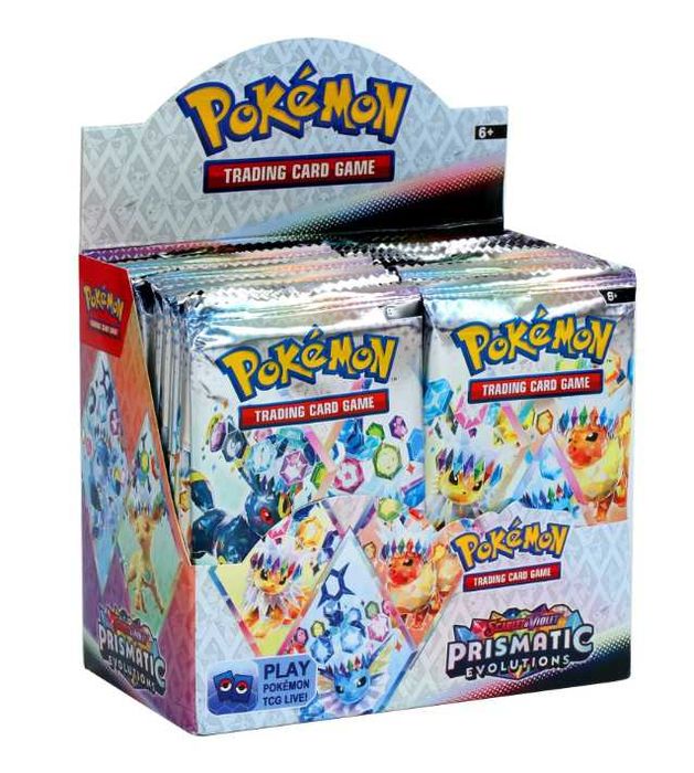 36 Saquetas Cartas Pokémon Prismatic Evolutions