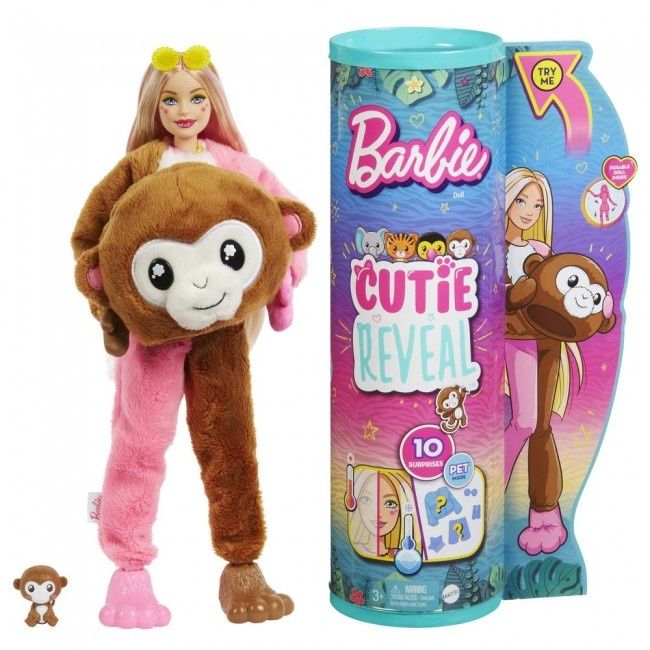Лялька Barbie Cutie Reveal Друзі з джунглів Мавпеня