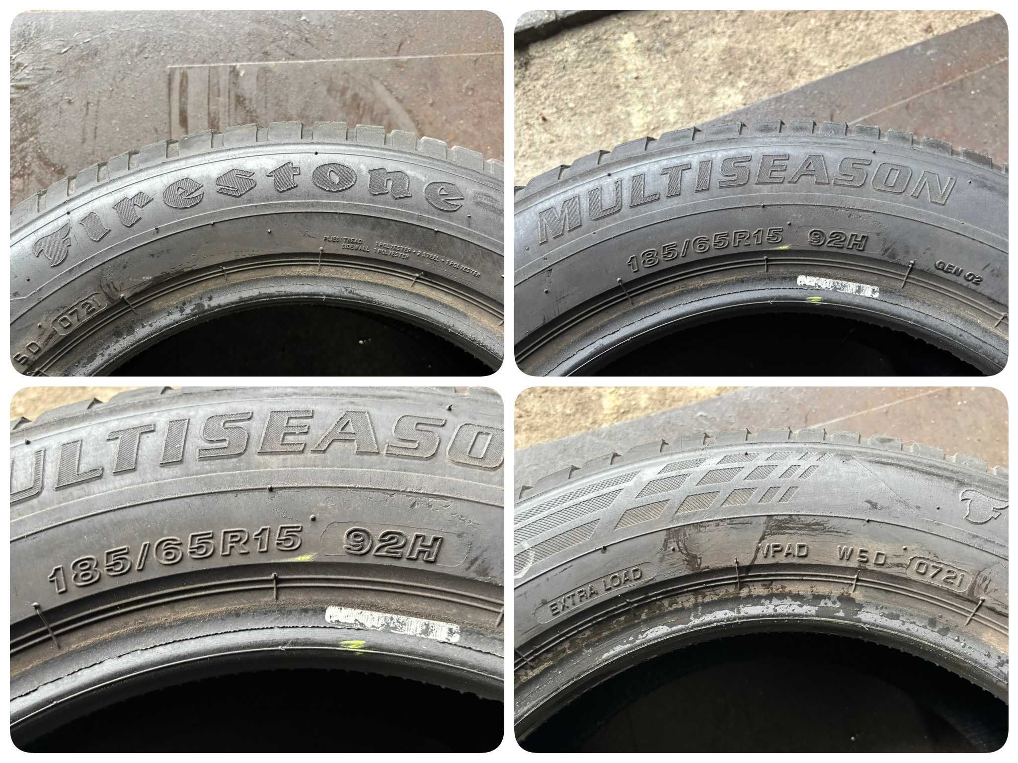 2X Opony Całoroczne 185/65R15 92H FIRESTONE MULTISEASON 5.2MM 2021R