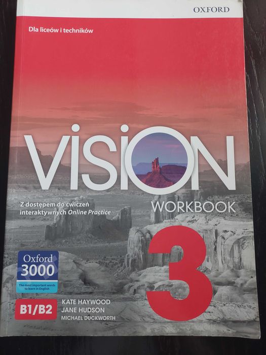 Vision 3 workbook oxford B1/B2 ćwiczenia dla liceów i techników