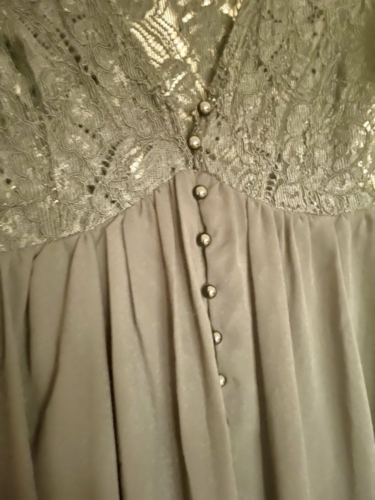 Sukienka z koronką w stylu boho czarna rozmiar S