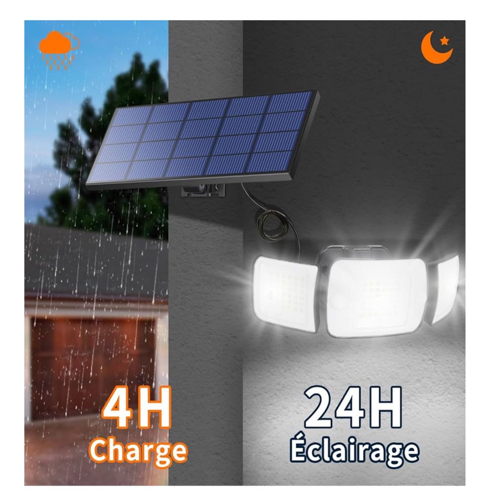 Luz Solar de Movimento intelamp 1200LM com Controle Remoto