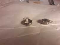 Conjunto de 2 Alianças em aço Tamanho 18 e 19