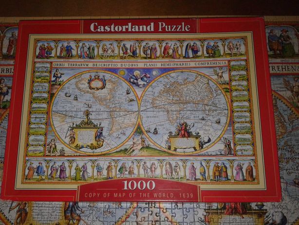 puzzle castorland Copy of map of the world, 1639