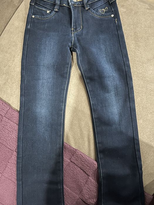 Теплые джинсы на флисе для девочки