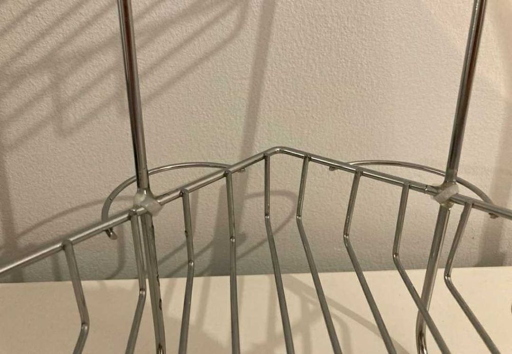 WENKO półka wisząca narożna chrom