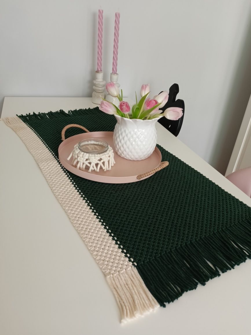 Bieżnik Boho 40/85 cm makrama