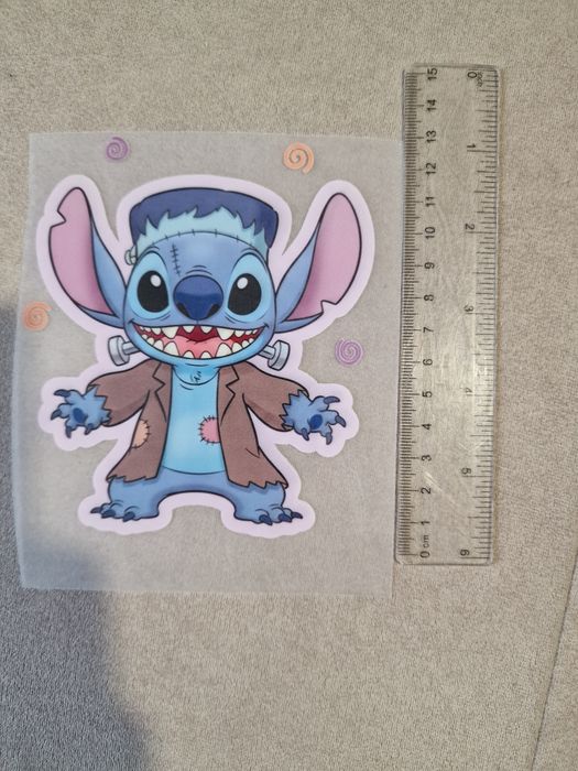 Naprasowanka stitch dtf różne warianty 10cm
