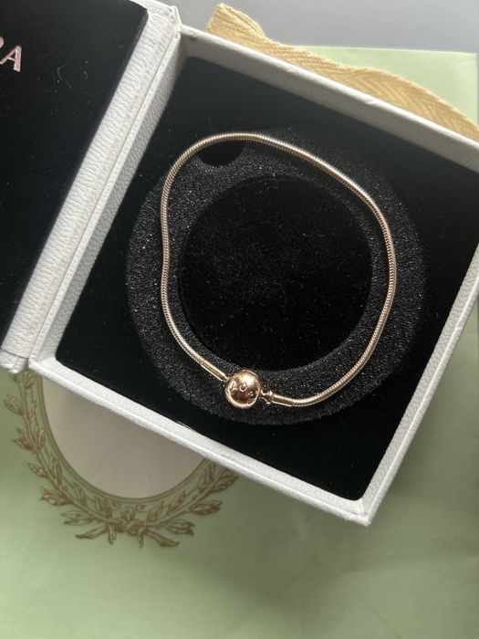 Złota bransoletka Pandora oryginalna zlota 14 k