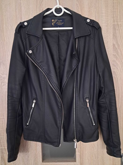 Damska czarna ramoneska