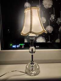 Stylowa lampla nocna szkło + metal