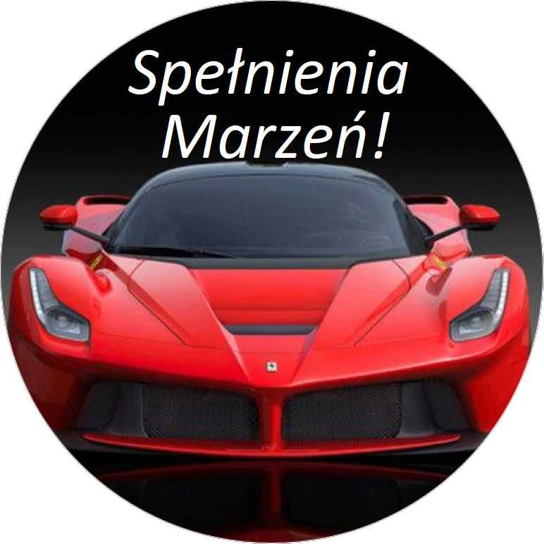 Opłatek na tort Urodziny Ferrari Auto