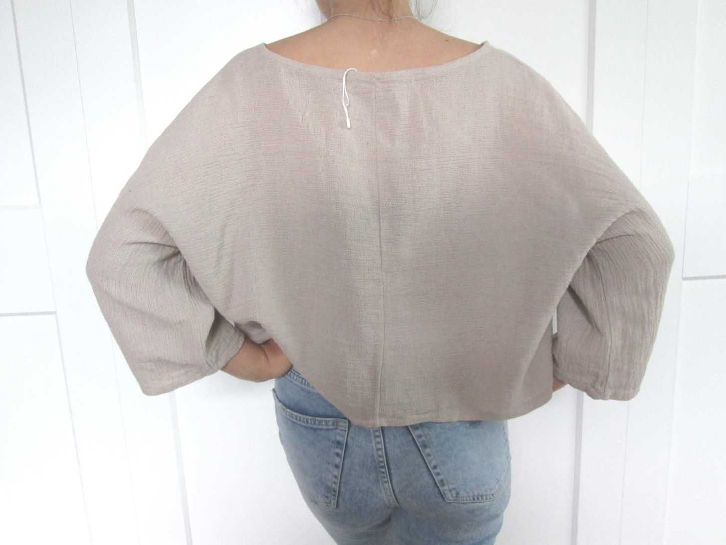 Alexandre Laurent bluzka oversize bawełna vintage S M L uniwersalna