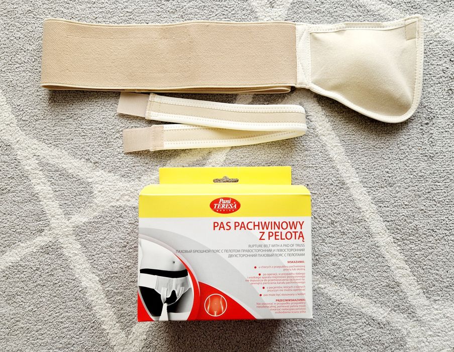 Pas pachwinowy z przelotą lewostronny roz. L przepuklina Pani Teresa