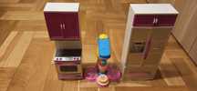 Mebelki dla lalki Barbie +zestaw Play-Doh do robienia lodów
