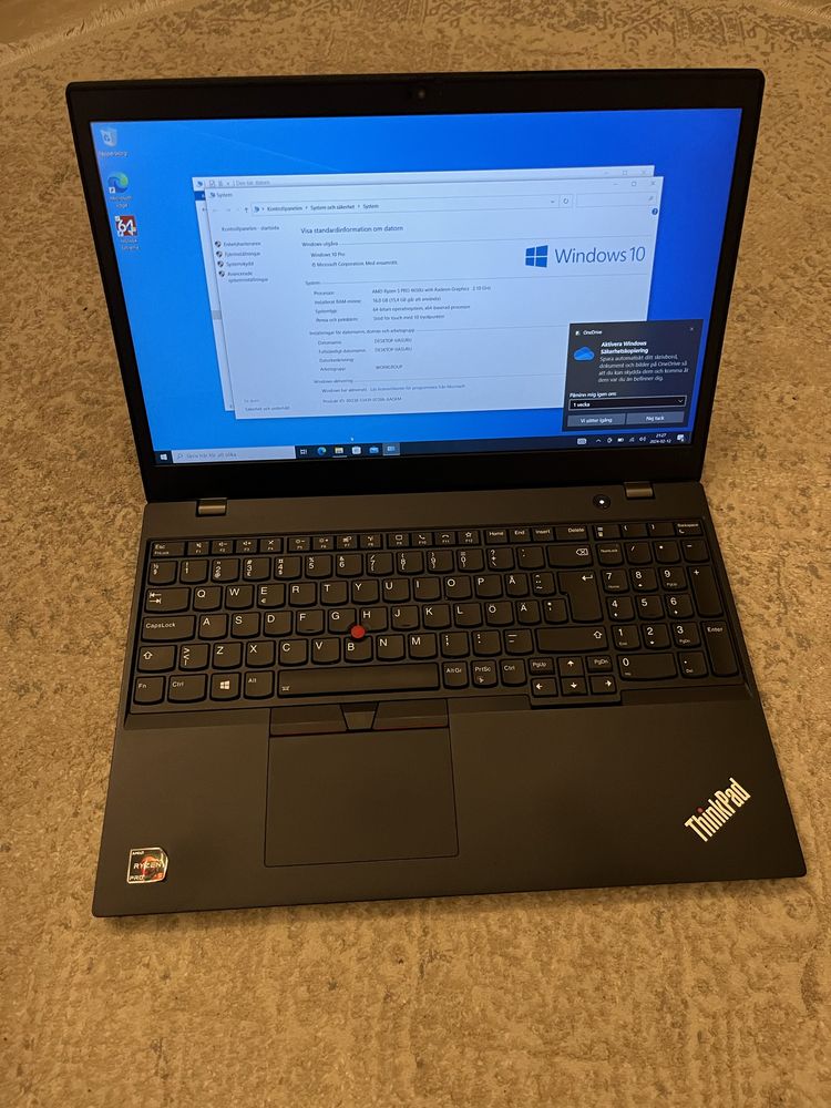 Lenovo thinkpad L15 g1 ryzen 5pro 4650u 16/512gb Сенсорний 15.6inch