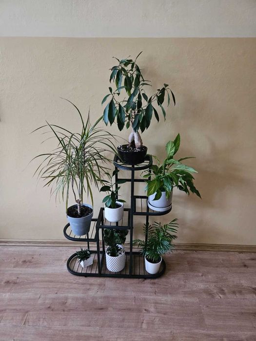 Kwietnik Metalowy Stojak Na Kwiaty Rośliny Stojący Industrialny