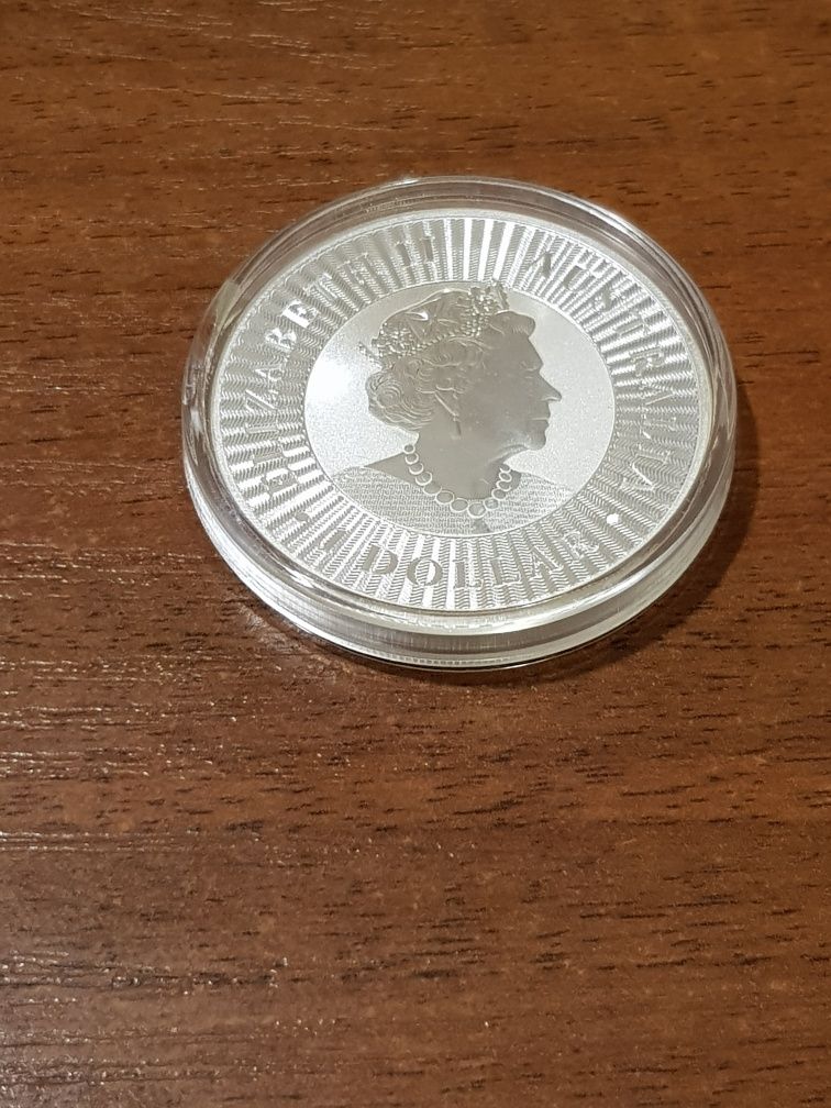 1 доллар кенгуру, серебряная монета