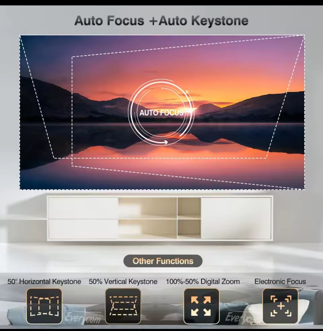 Проектор Everycom HQ10W Android