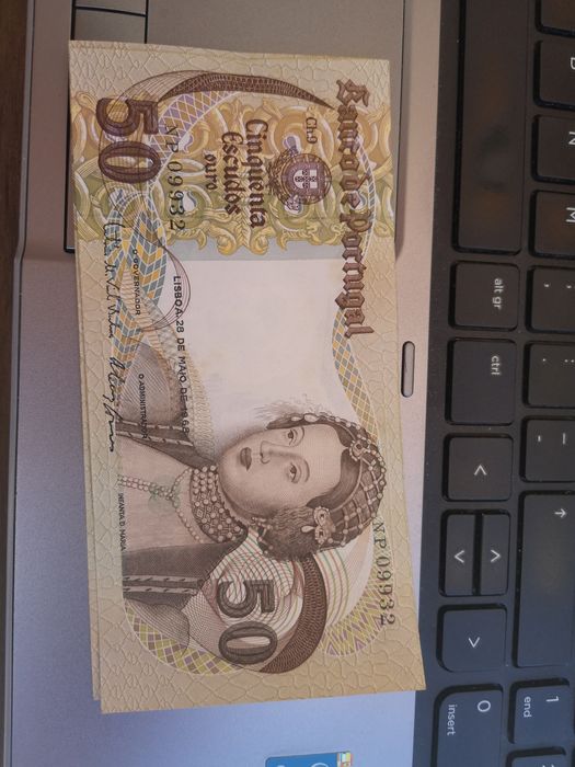 Série de 10 notas de 50$00 de 1968, números consecutivos