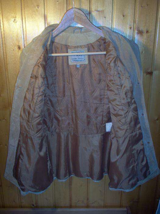 Casaco de pele camurça, senhora, nº40 - côr mel