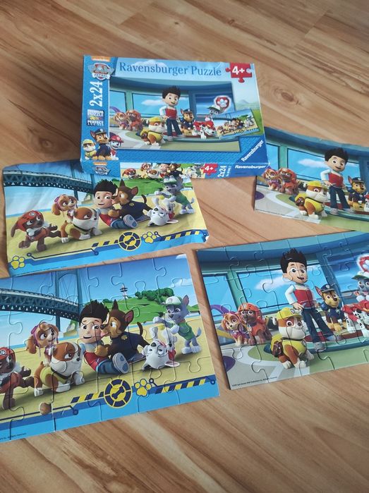 Puzzle Psi Patrol dwa obrazki