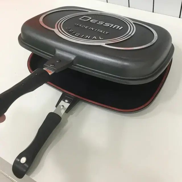 Двойная сковорода-гриль Double Grill Pan 32 см/ Сковородка подвійна