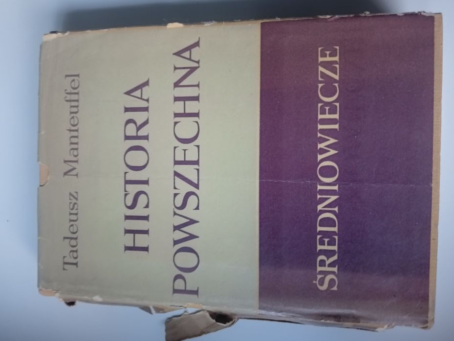 Książka historia powszechna średniowiecze Tadeusz manteuffel 1965 r