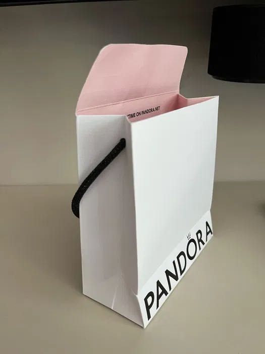 Pandora zestaw 2szt mała papierowa torebka zakupowa prezentowa koperta
