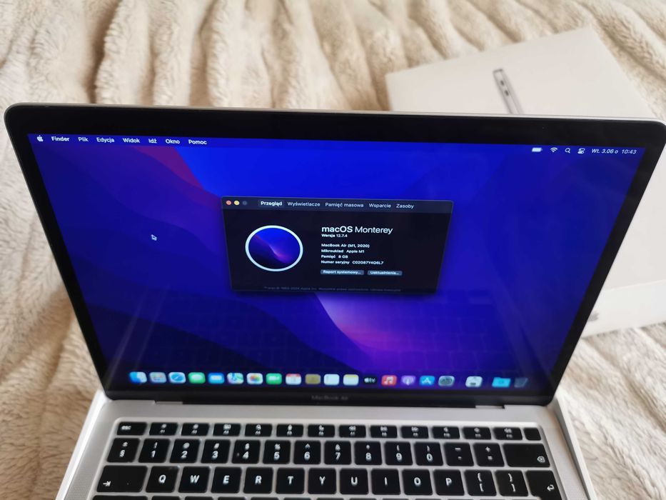 laptop MacBook Air m1 jak nowy