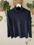 Bluzka golf z polaru, jesienny, zimowy, granatowy, basic r. 42 XL Uniq