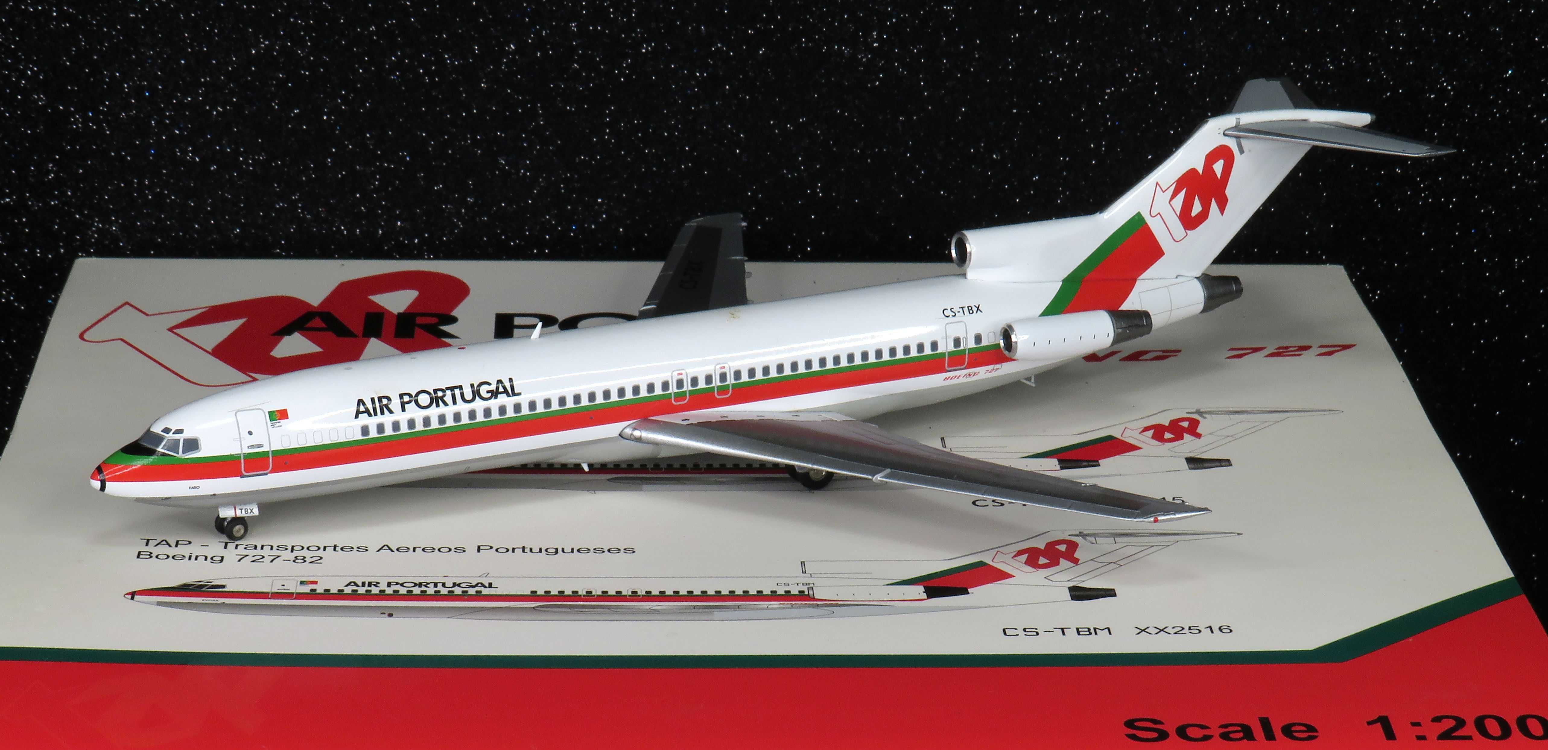 TAP Air Portugal Boeing 727-200 CS-TBX extremamente raro