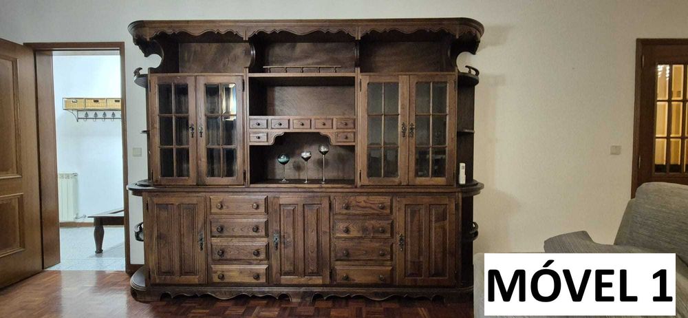 Móvel/Armário/Aparador de sala Vintage - Castanho