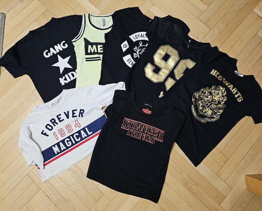 T-shirt koszulka krótki rękaw h&m Reserved, rozm. 134 140