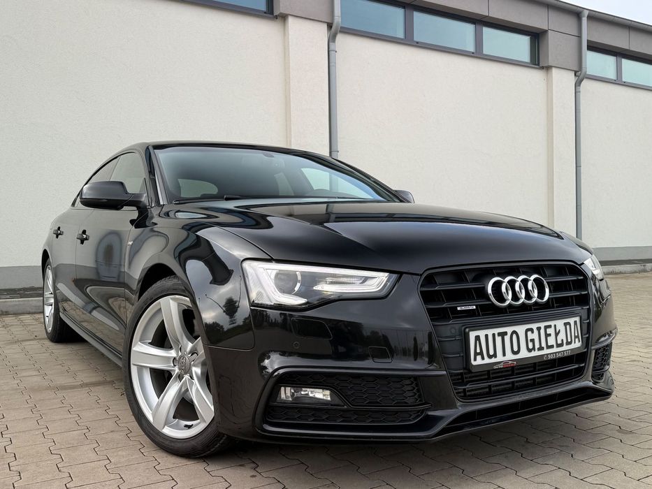 Audi A5 Sportback Quattro•Shadov Line•S-Line•Kamera•BiXenon•Led•Lift•Bezwypadkowy•Serwis